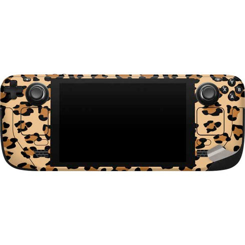 Leopard Spots Print Steam Deck Handheld Gaming Computer Skin